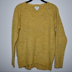 Old Navy V-Neck Squash w/Rainbow Nep Sweater